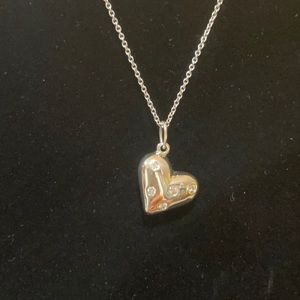 Tiffany and Company Silver Etoile Diamond Heart